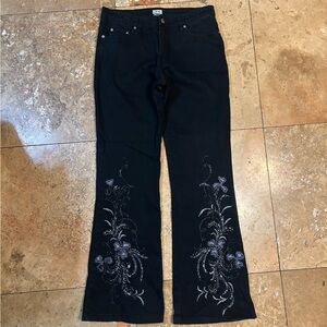 Vintage Y2K Caché Beaded Flare Jeans Size 6